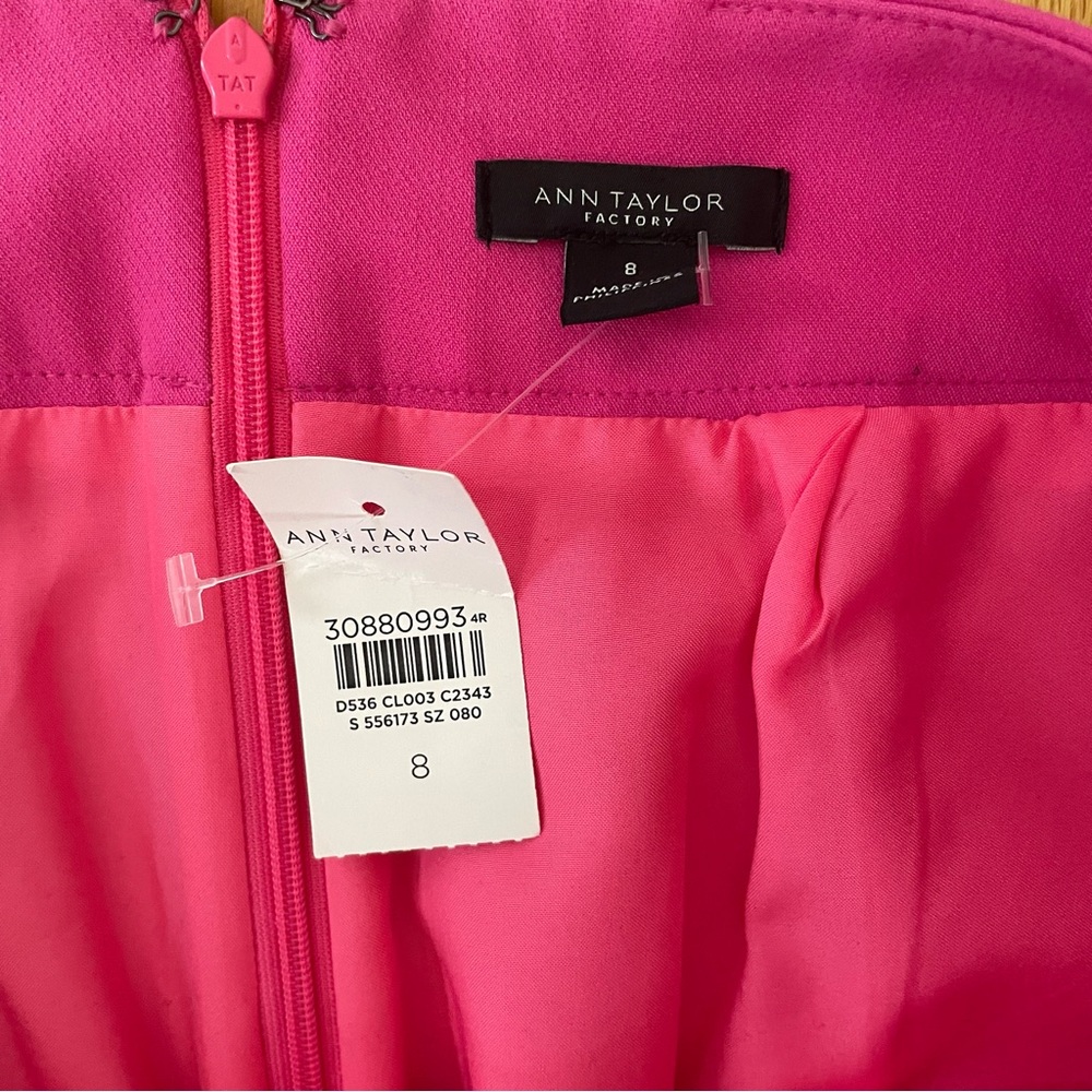 Ann Taylor Factory pink pencil skirt - Picture 2 of 3